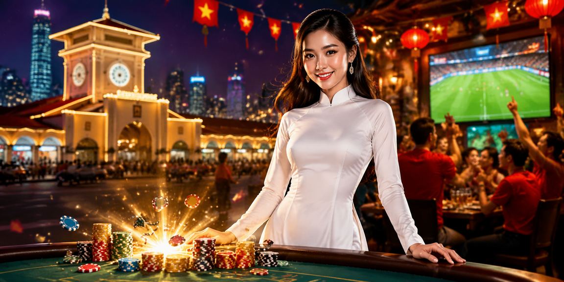 Người phụ nữ mặc áo dài truyền thống đặt cược casino trên điện thoại tại TP. Hồ Chí Minh