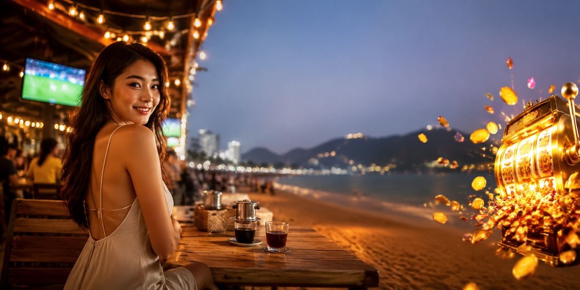 Người chơi tại Vũng Tàu thư giãn với game slots sau khi nạp tiền thành công